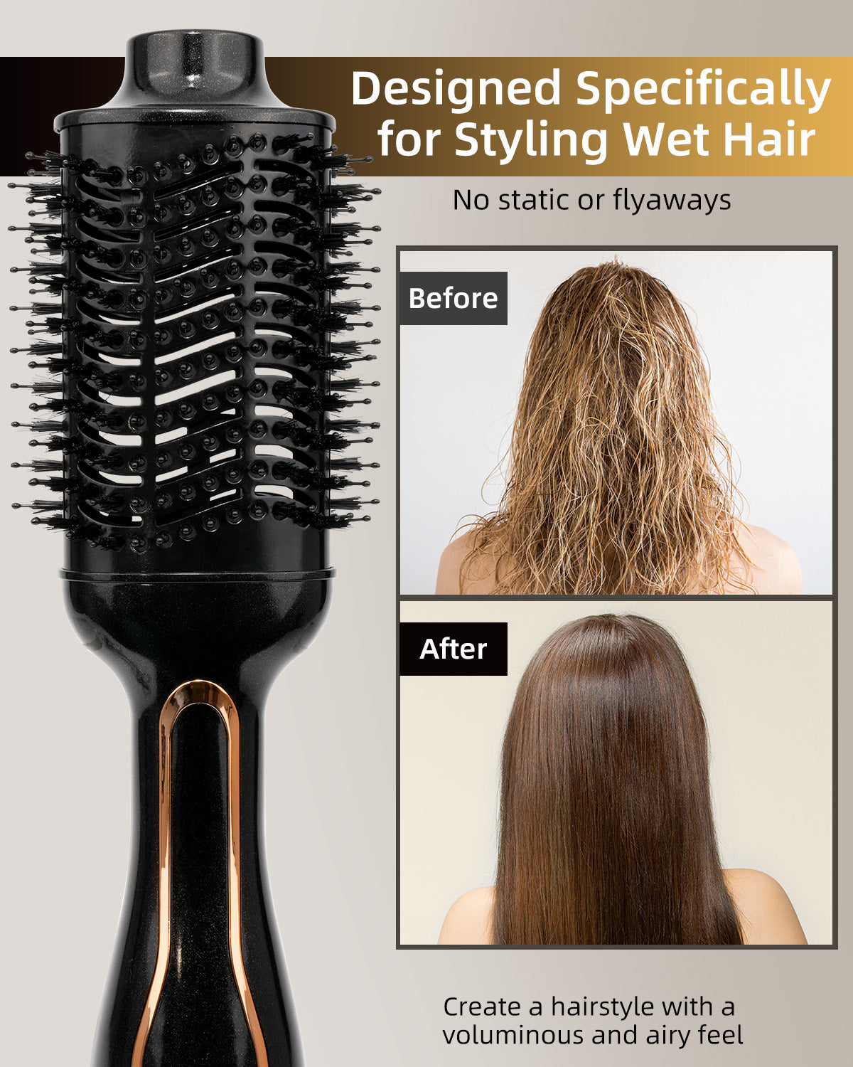 Heated brush for wet hair hotsell